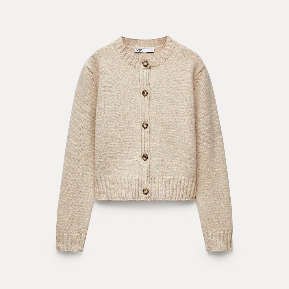 Zara 100% Wool Knit Cardigan available in Small and medium